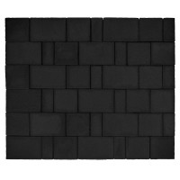 Тротуарная плитка черная "Новый город" 60 мм, вибропресс