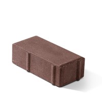 Тротуарная плитка коричневая "Кирпичик" 200х100х60 мм, вибропресс