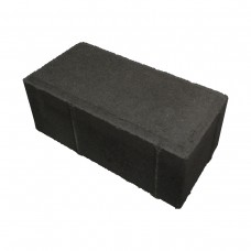 Тротуарная плитка черная "Кирпичик" 200х100х60 мм, вибропресс